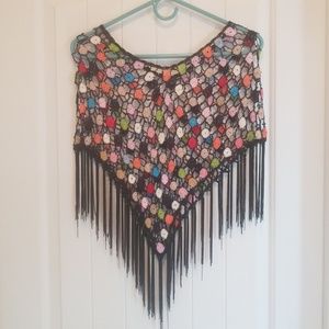 Rainbow, Crotchet Poncho